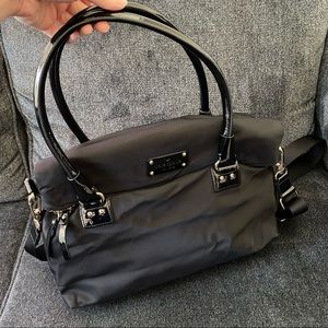 Kate Spade nylon and patent crossbody bag
